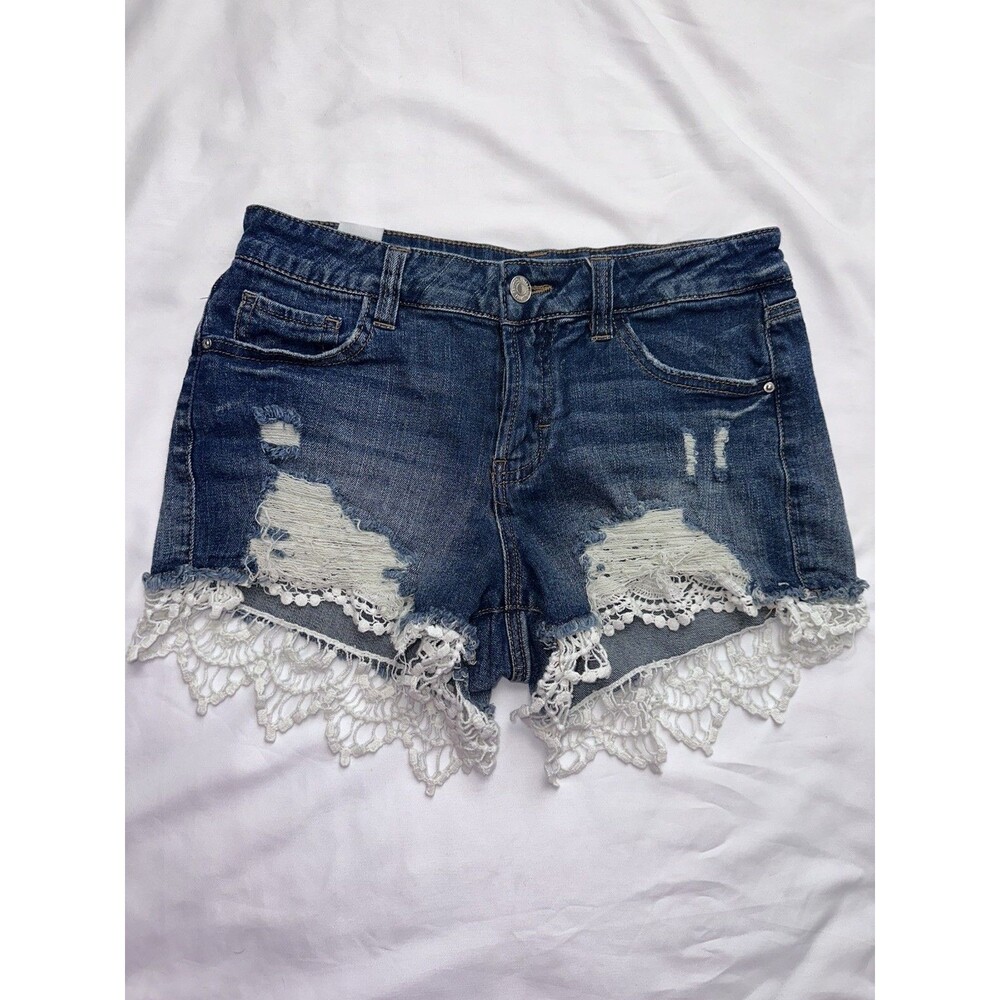 Almost Famous size 5 for Blue Denim Cut Off Shorts Factory Distressed